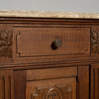 英国 クラシック 大理石 サイドキャビネット #96618