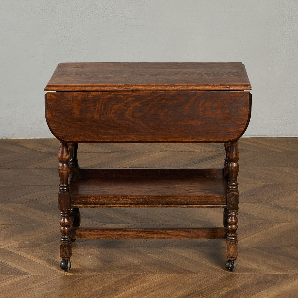 英国 クラシック ドロップリーフ サイドテーブル ティトロリー