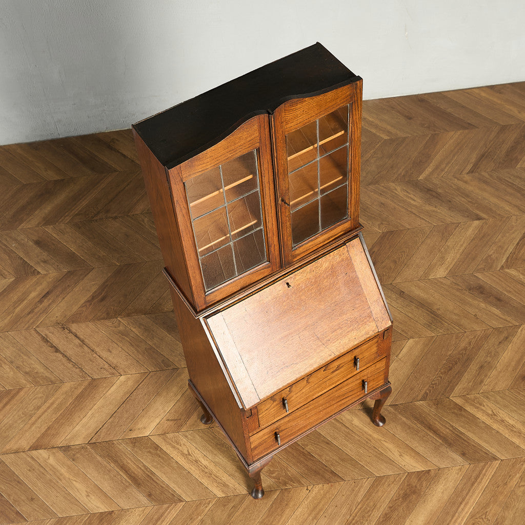 英国 クラシック ビューロー ブックケース デスク #98913 – camori