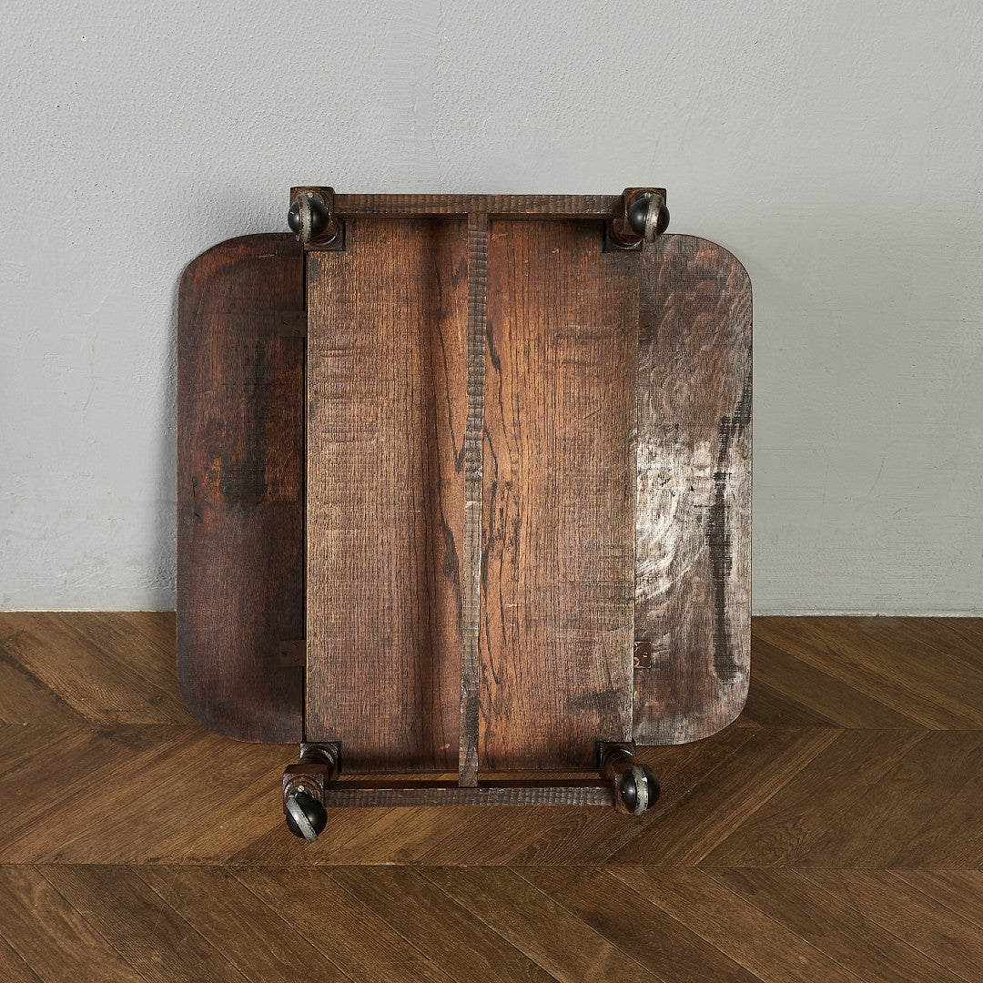 英国 クラシック ドロップリーフ サイドテーブル ティトロリー