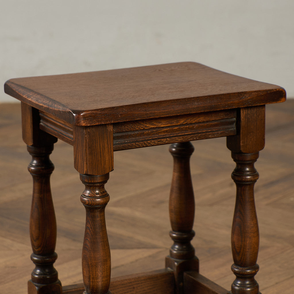 英国 クラシック オーク材 ネストテーブル