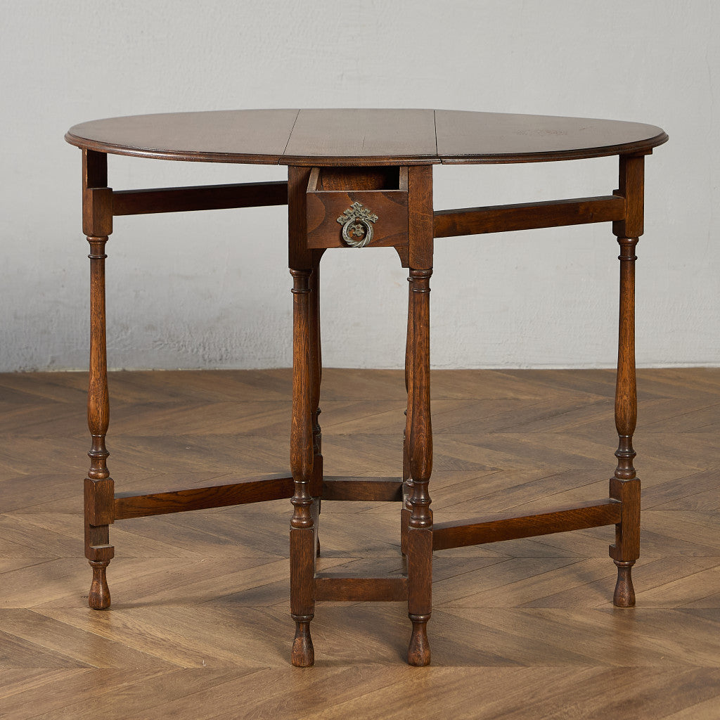 英国 クラシック ドロップリーフ ゲートレッグテーブル