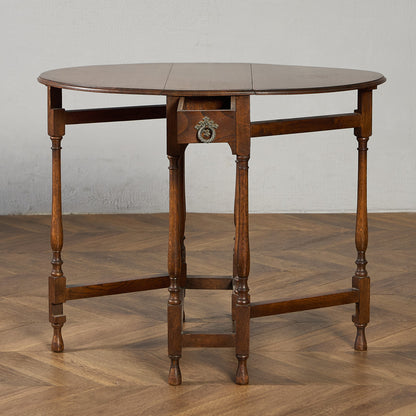 英国 クラシック ドロップリーフ ゲートレッグテーブル