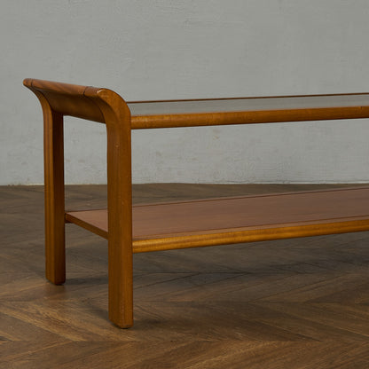 英国 ヴィンテージ スモーク ガラストップ コーヒーテーブル センターテーブル