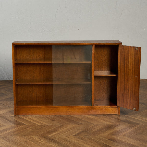 ヴィンテージ ガラス キャビネット 本棚