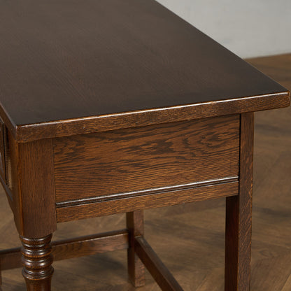 英国 クラシック オーク材 サイドテーブル