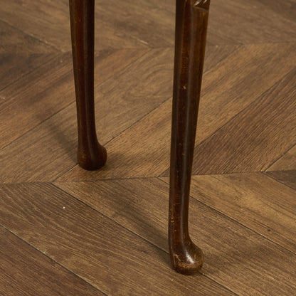 英国 クラシック ガラストップ ネストテーブル