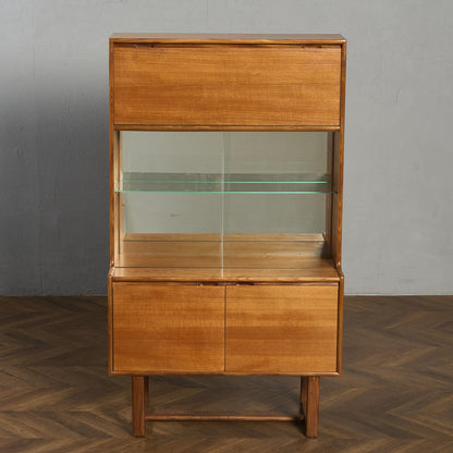 ヴィンテージ ガラスキャビネット