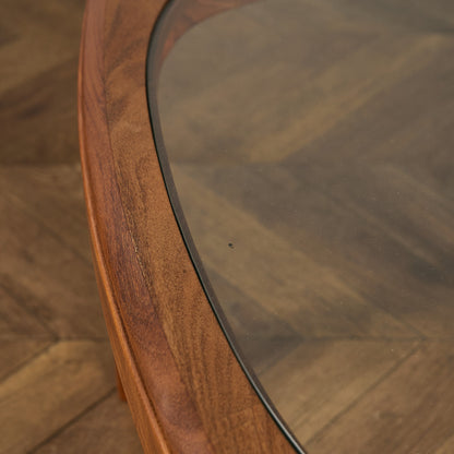 ヴィンテージ スクエア ガラス センターテーブル