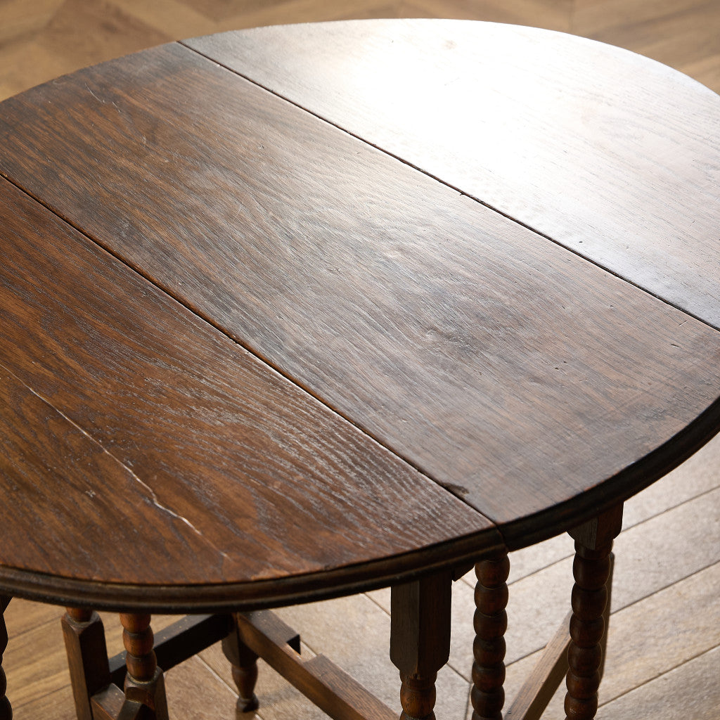 英国 クラシック ドロップリーフ ゲートレッグテーブル