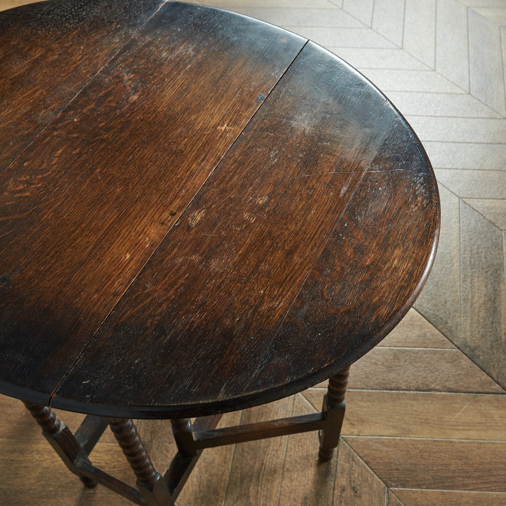 英国クラシック ドロップリーフ ゲートレッグテーブル