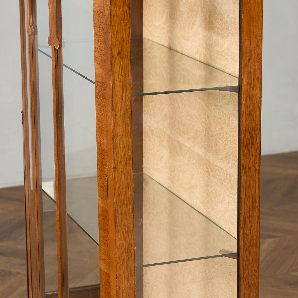 英国 クラシック ディスプレイ ガラス キャビネット