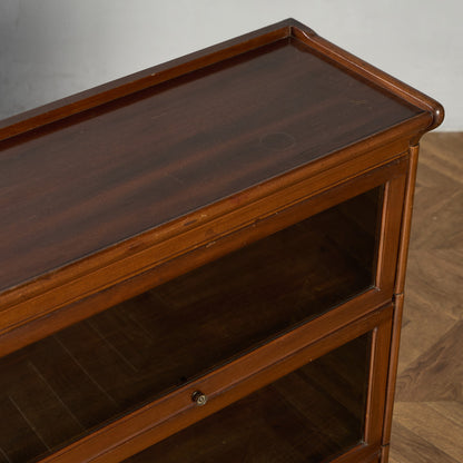 英国 クラシック 3段 スタッキング ブックケース