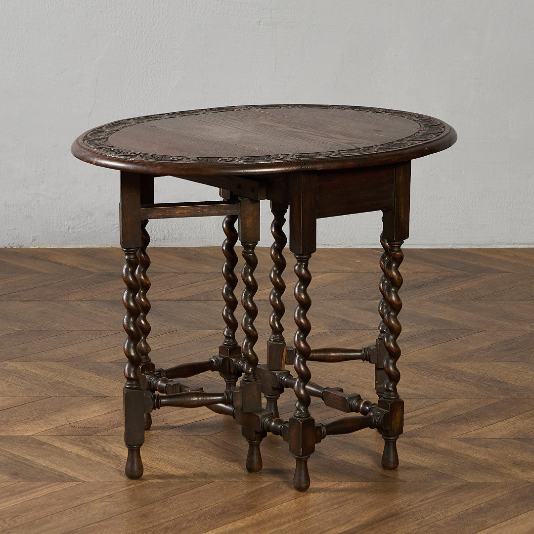 英国 クラシック ドロップリーフ ゲートレッグテーブル