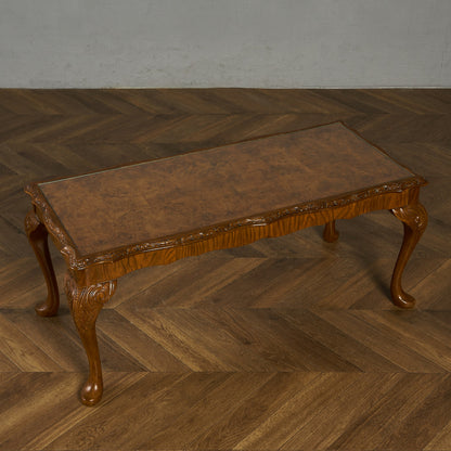 英国 クラシック ガラストップ センターテーブル #86977