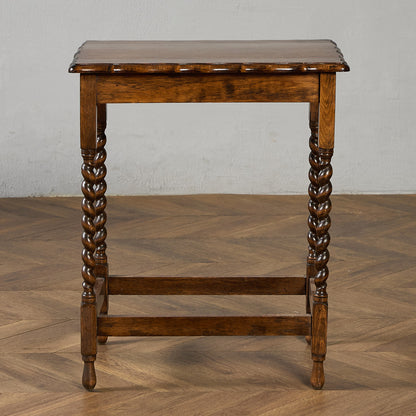 英国 クラシック バーリーシュガーツイスト サイドテーブル