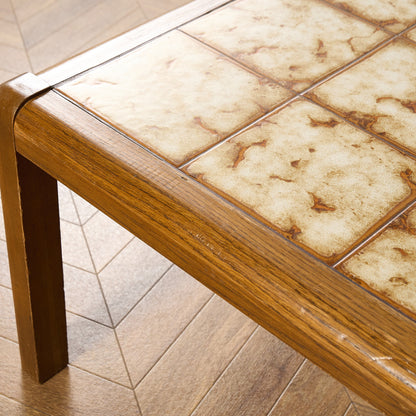 ベルギー ヴィンテージ タイルトップ コーヒーテーブル センターテーブル