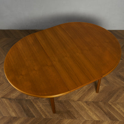 エクステンション ラウンドダイニングテーブル / 天板再塗装済み