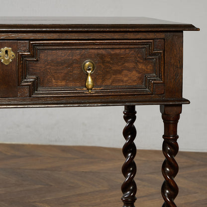 英国 クラシック オーク材 コンソールテーブル