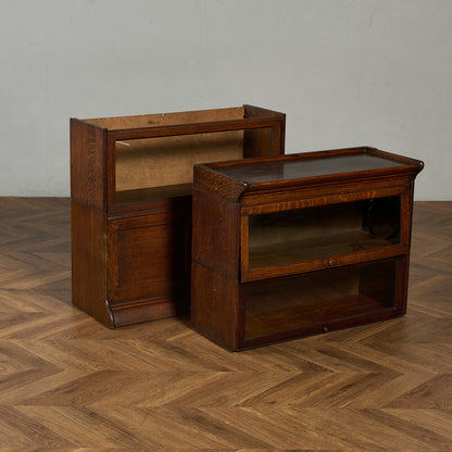 英国 アンティーク スタッキングブックケース 食器棚