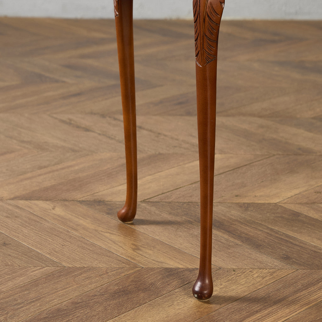 英国 クラシック ガラストップ ネストテーブル