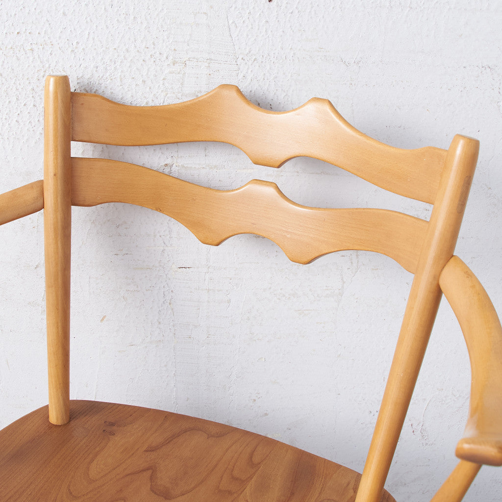 61140][アーコール ERCOL]ラダーバック カウホーンチェア (493