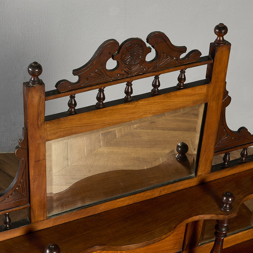 英国 アンティーク ミラーバック サイドボード シフォニア