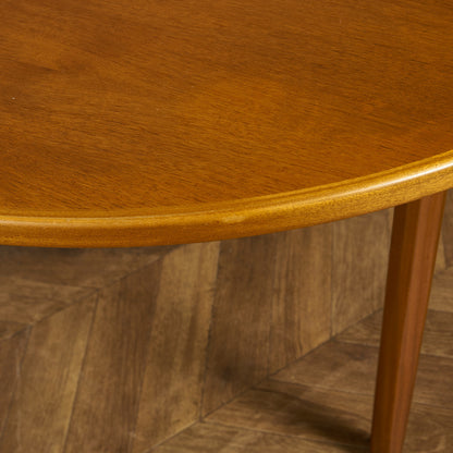 エクステンション ラウンドダイニングテーブル / 天板再塗装済み