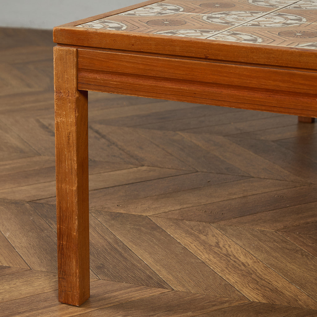 イギリス ヴィンテージ タイルトップ コーヒーテーブル センターテーブル