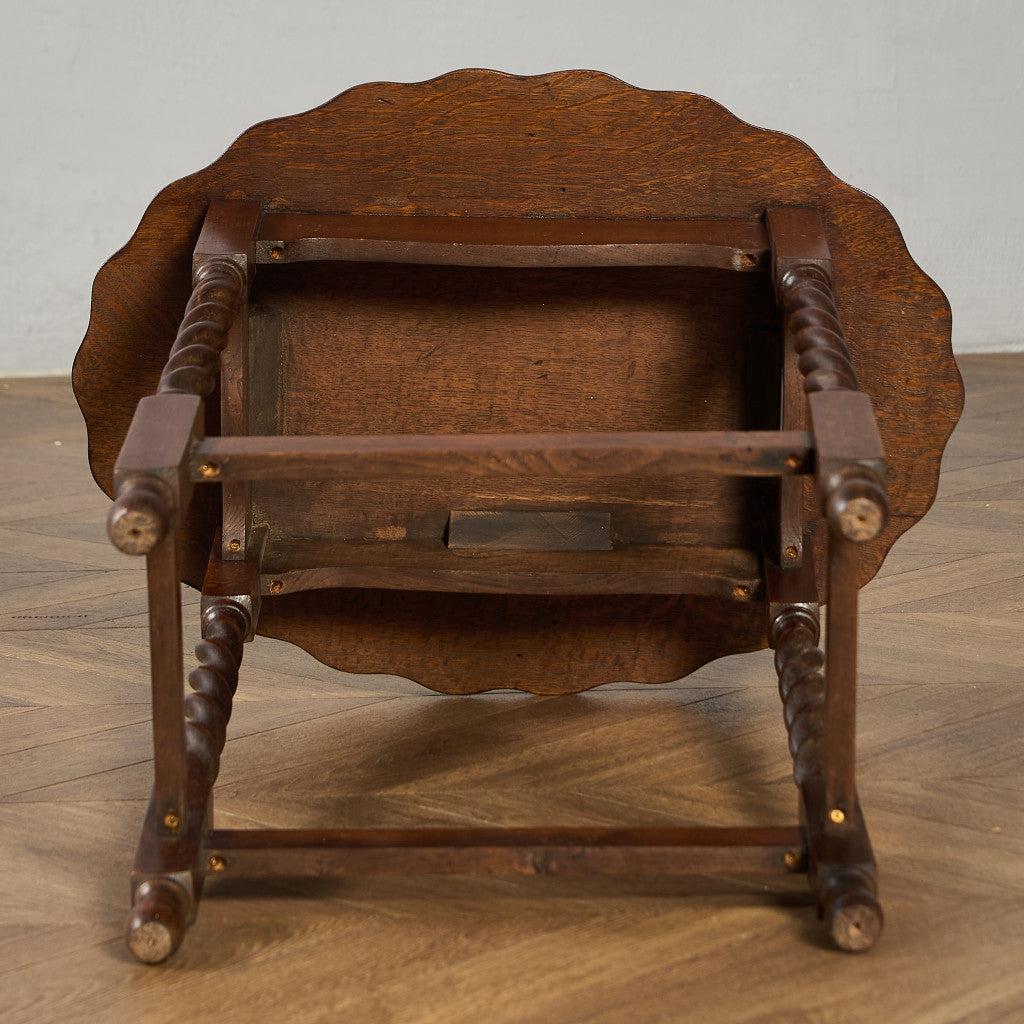 英国 クラシック バーリーシュガーツイスト サイドテーブル