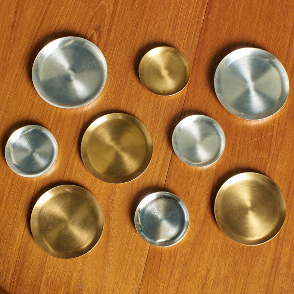 BRASS PLATE ROUND / M