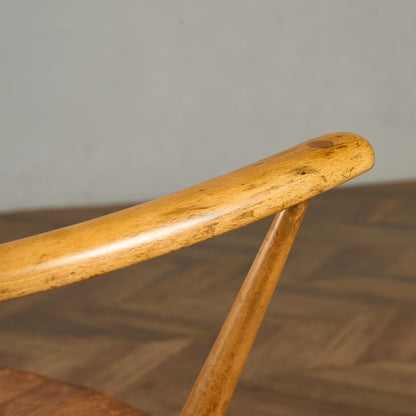 アーコール ERCOL ヴィンテージ クエーカー アームチェア ネイビーブルーラベル #89764