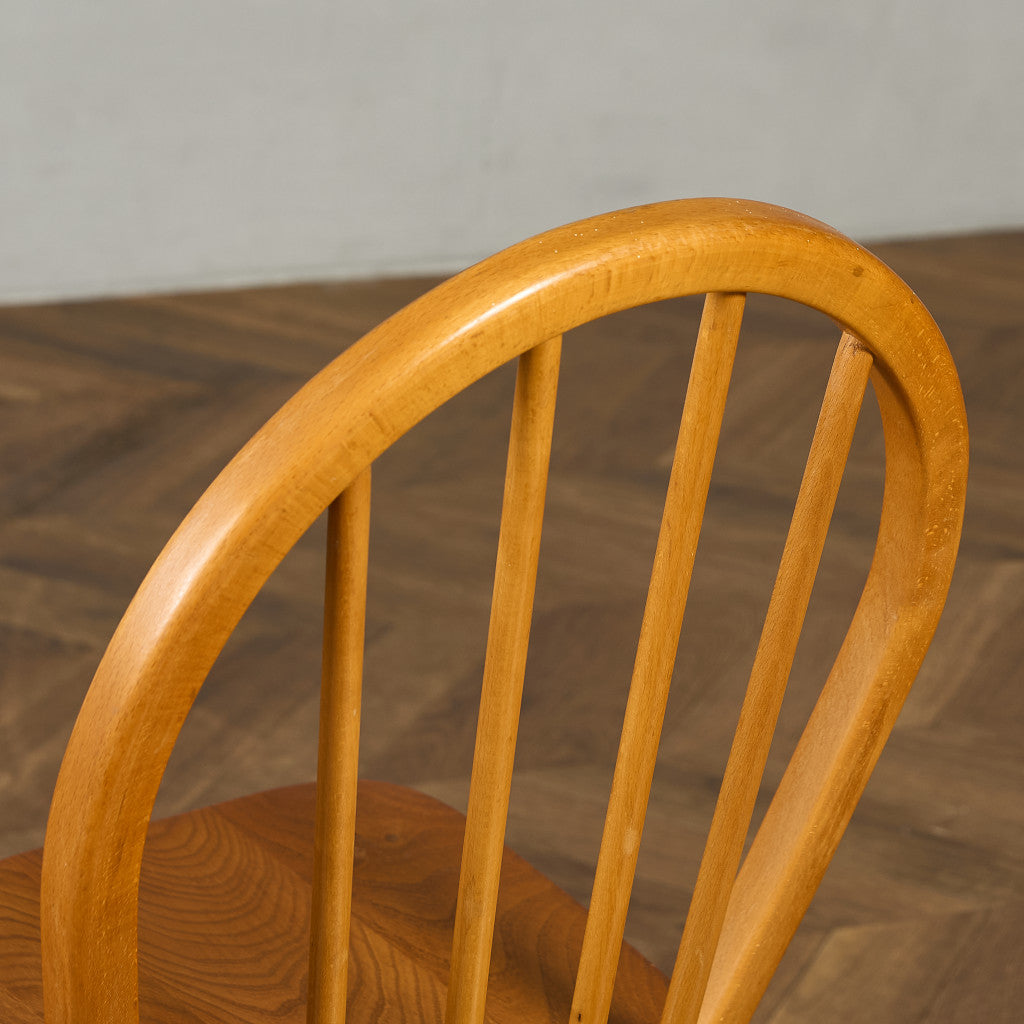 アーコール ERCOL ヴィンテージ 4本 スポーク フープバックチェア ラウンドゴールドラベル #89772