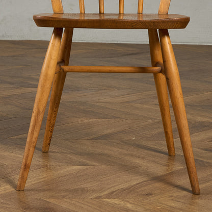 ヴィンテージ 4本 スポーク フープバックチェア ネイビーブルーラベル