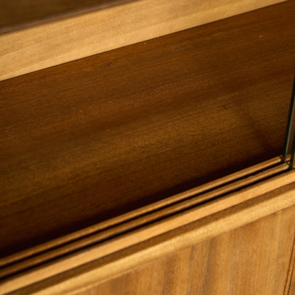 Cumbrae ヴィンテージ ナロー ガラス ブックケース 食器棚