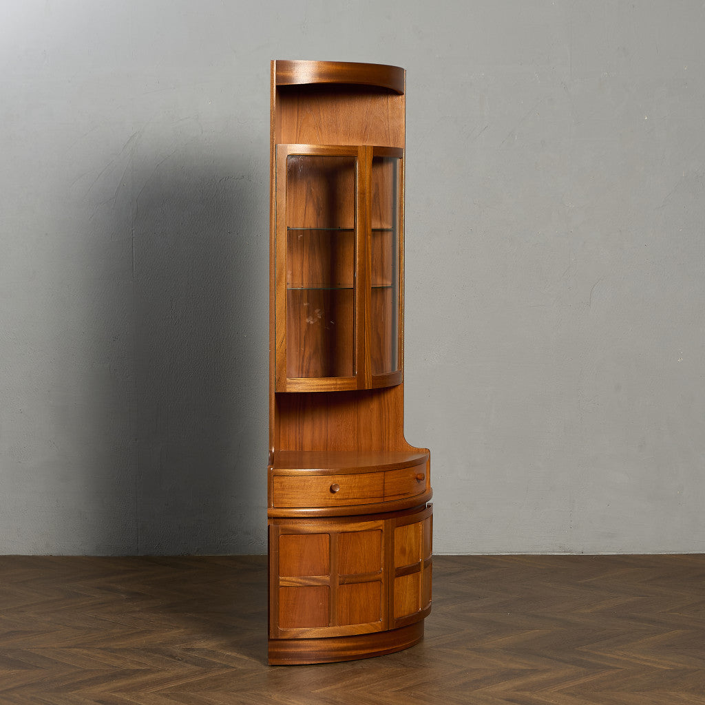 ネイサン Nathan 十字扉 ヴィンテージ トール コーナーキャビネット #95517