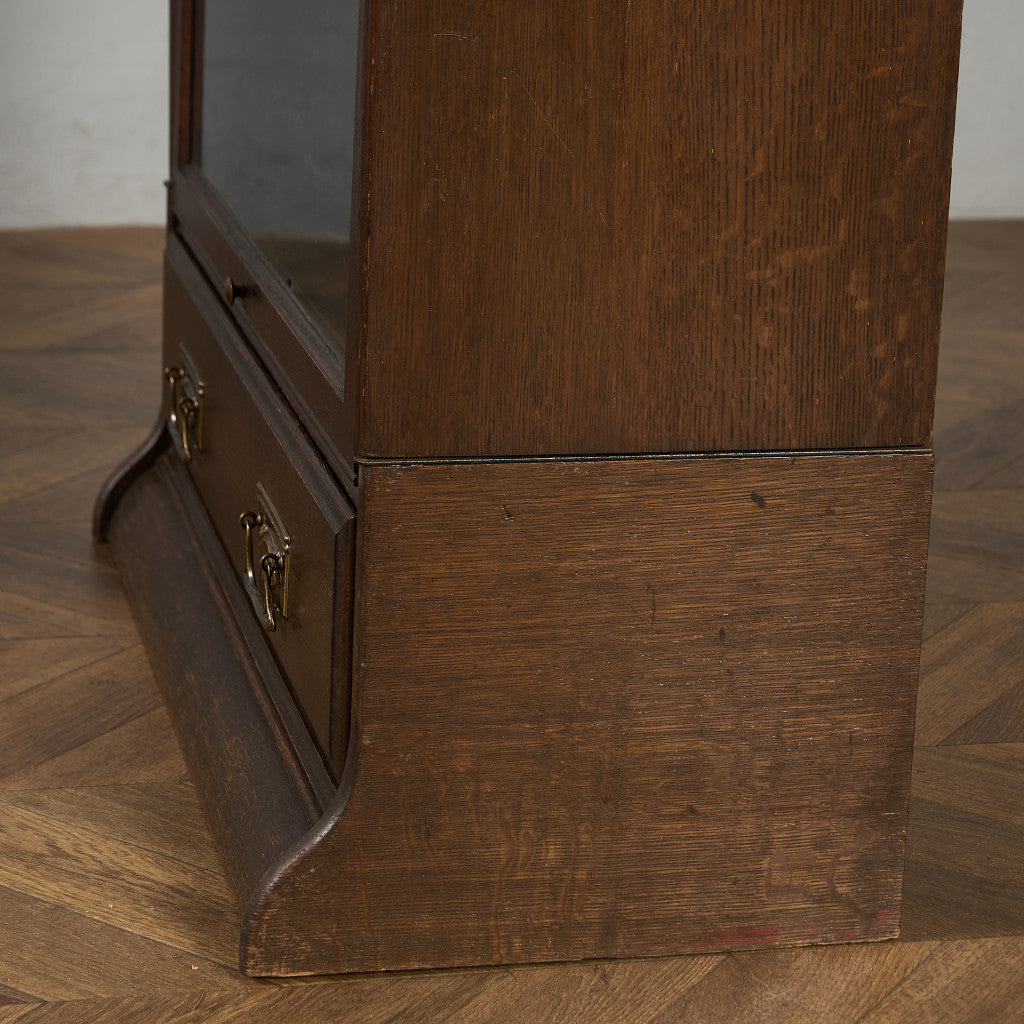 英国 アンティーク スタッキングブックケース 食器棚