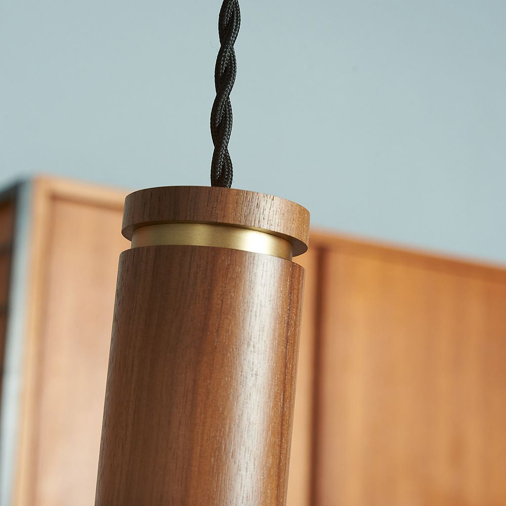 LED Nude i pendant lamp / Walnut