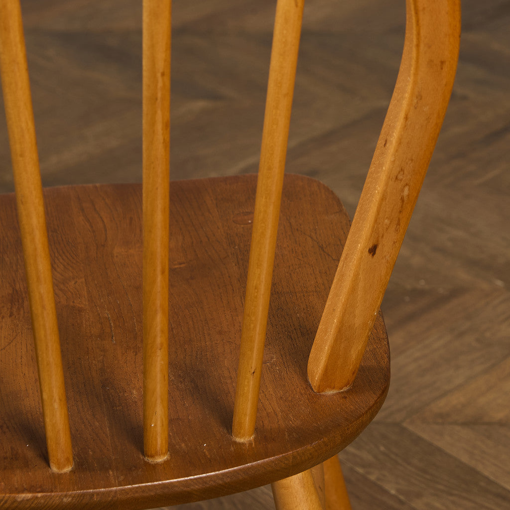 ヴィンテージ 4本 スポーク フープバックチェア ラウンドゴールドラベル