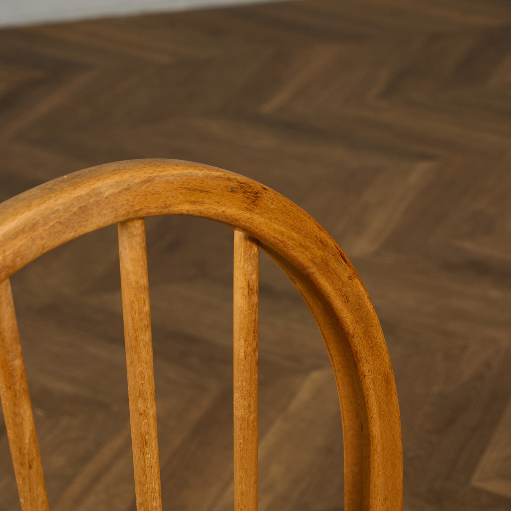 ヴィンテージ 4本 スポーク フープバックチェア ラウンドゴールドラベル