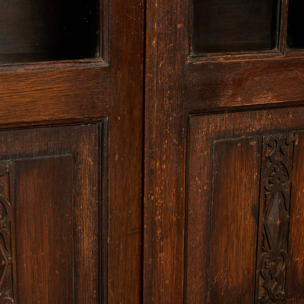 英国 クラシック ブックケース 食器棚