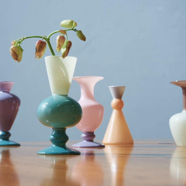 MINI VASE TWO TONE / Beige×Green