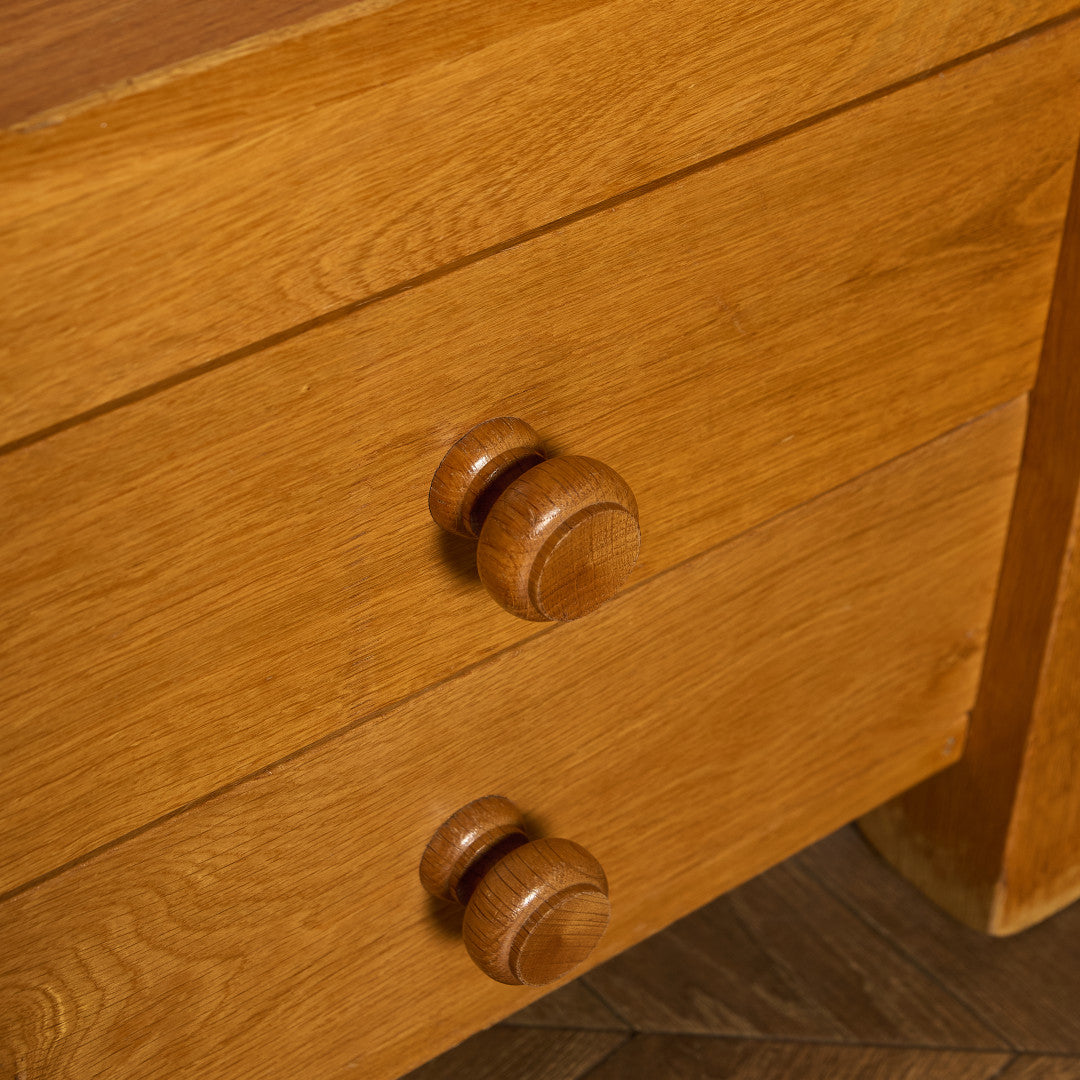 オランダ製 オーク 無垢材 サイドキャビネット