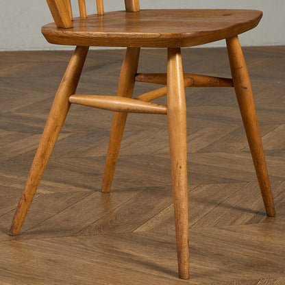 ヴィンテージ 4本 スポーク フープバックチェア ネイビーブルーラベル