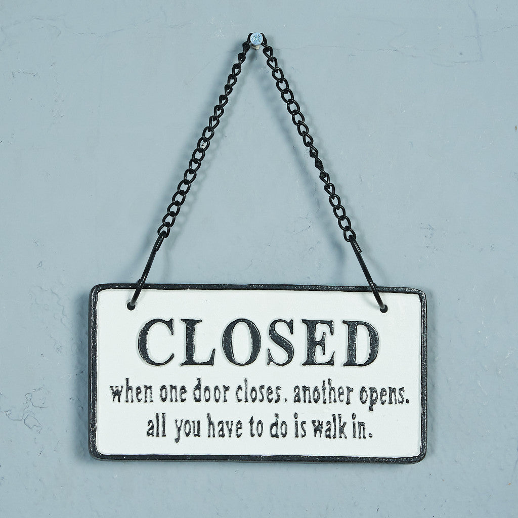 OPEN&CLOSED アイアンプレート