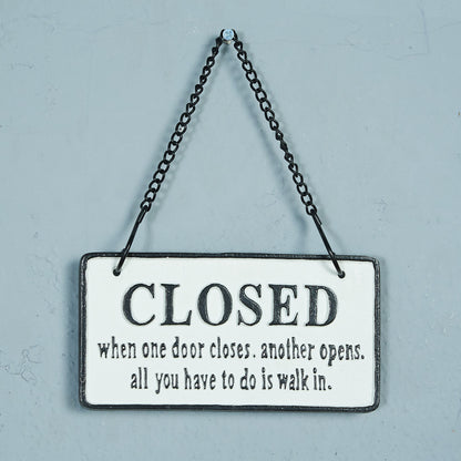 OPEN&CLOSED アイアンプレート