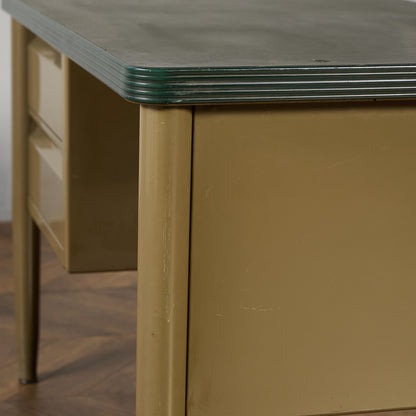 ベルギー ヴィンテージ 片袖 デスク