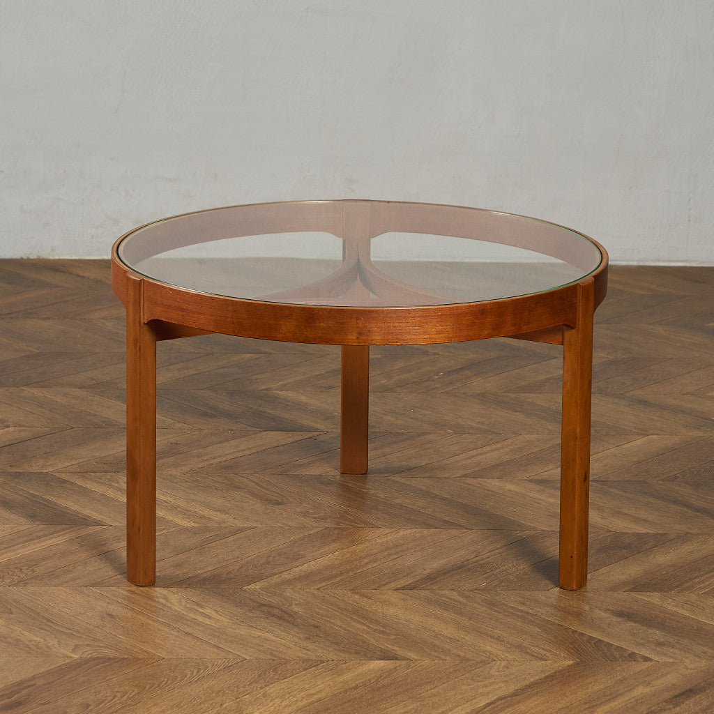 ヴィンテージ ガラストップ コーヒーテーブル