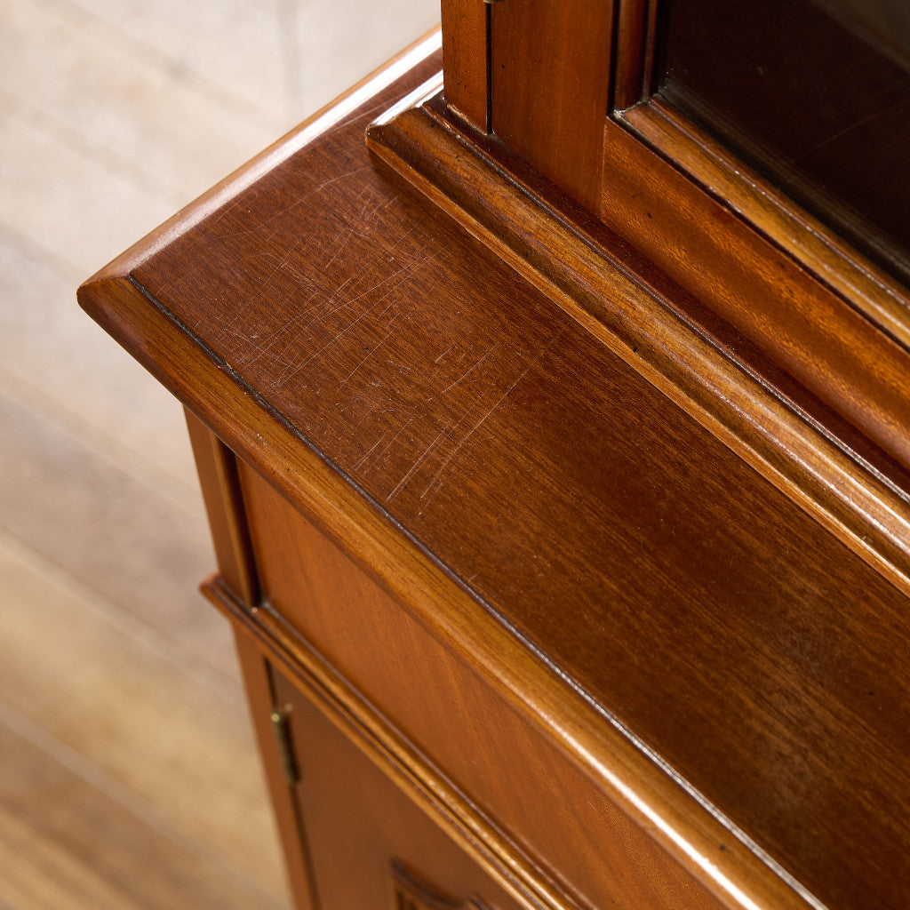 英国 クラシック エドワーディアン ブックケース 食器棚