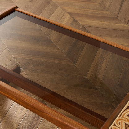 ヴィンテージ タイル & ガラストップ センターテーブル